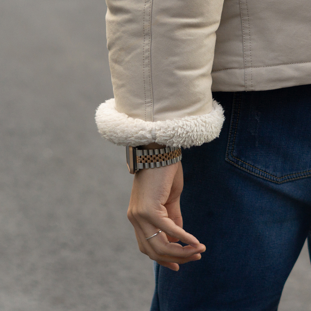 웨어플래닛 애플워치 프리미엄 쥬빌레 메탈 밴드 스트랩 시계 줄 10 울트라 호환 - 상세 이미지 5