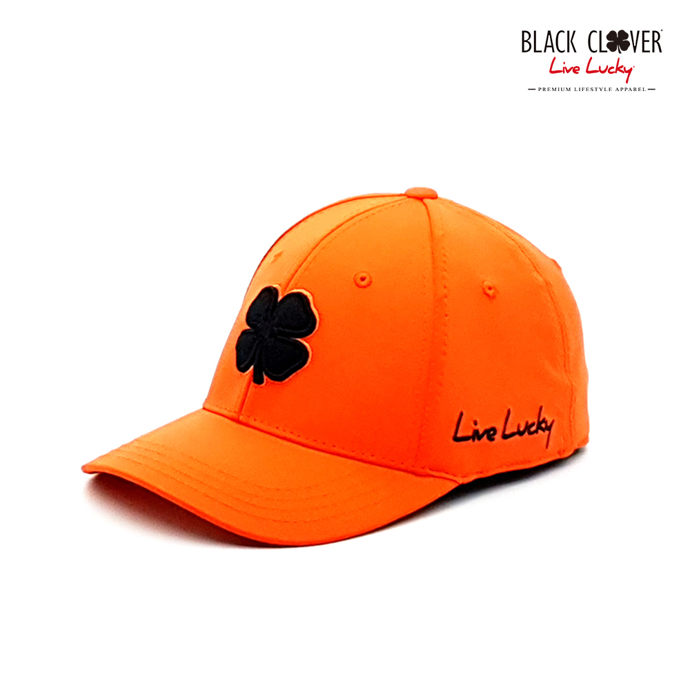 블랙클로버 여자 골프 모자 남성 빅사이즈 볼캡 프리미엄클로버69 메모리핏 오렌지블랙
