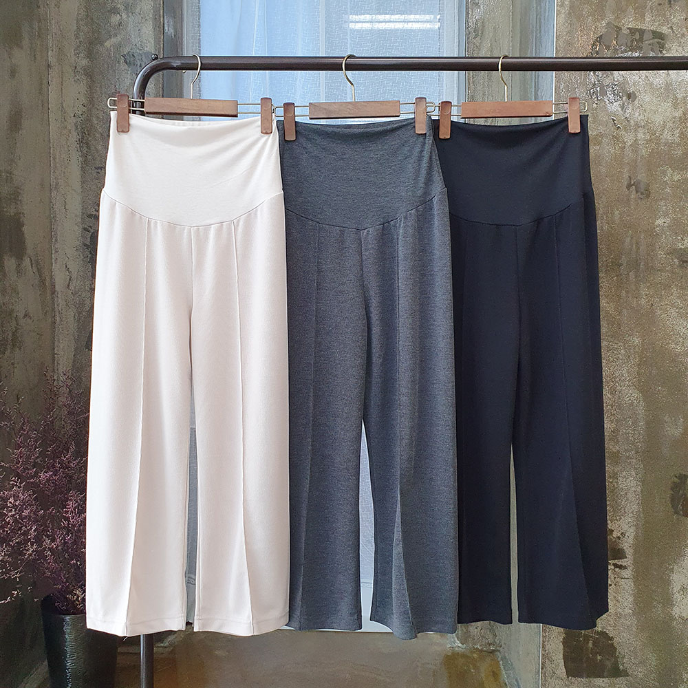 편하게 입을 수 있는 기본 일자 임산부 바지 봄 여름 가을 임부복 - 상품 이미지