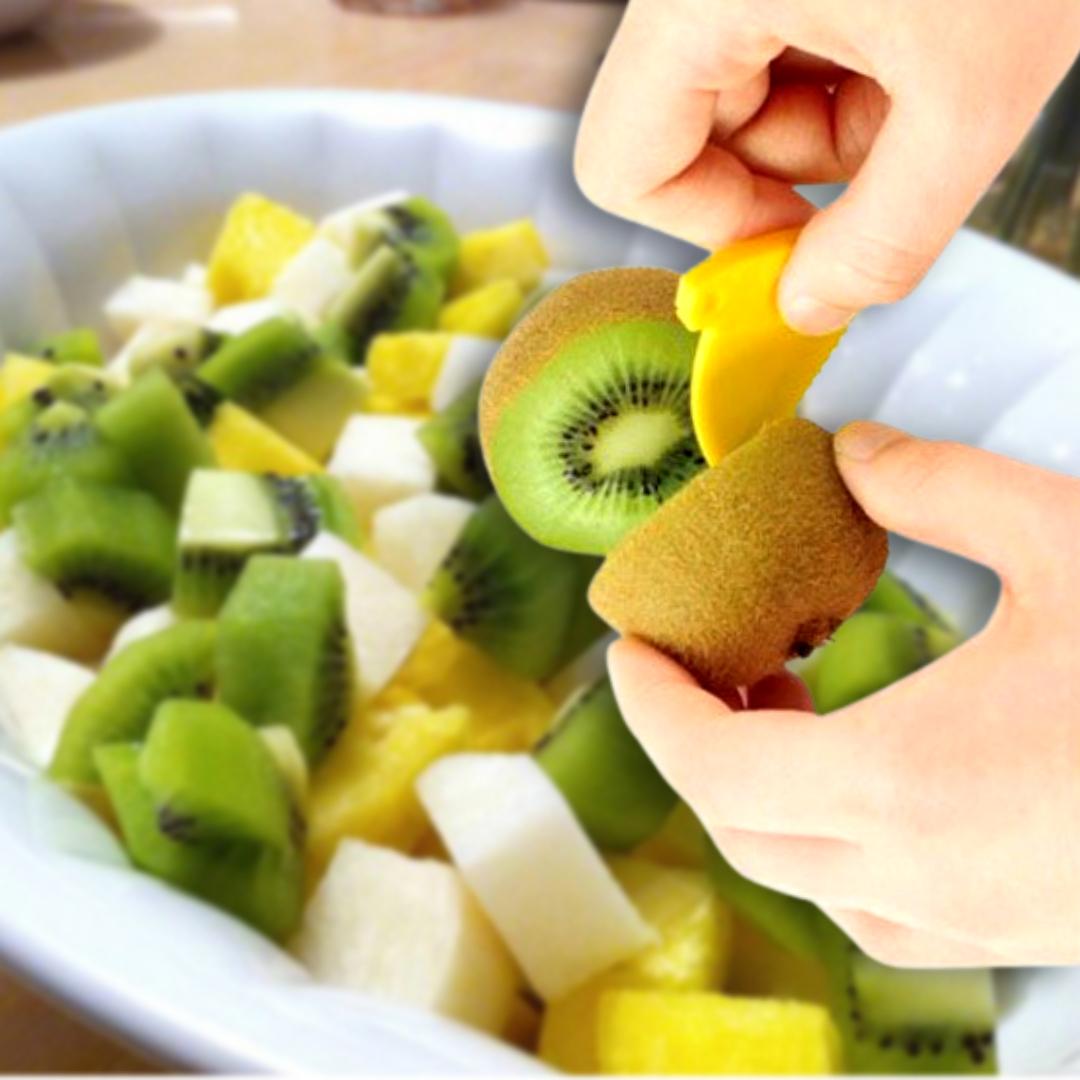 8조각 키위 자르기 커팅기 커터 기 키위 깍는 기계 슬라이스 깍기 깎기 절단기 슬라이서