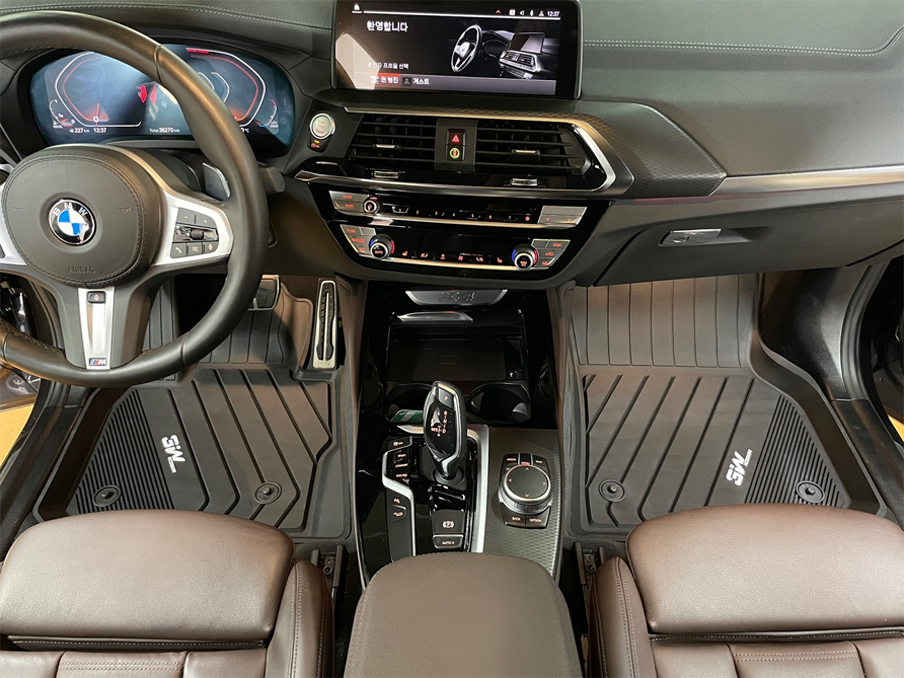 3W 에코라이너 TPE 카매트 3D 고무 바닥매트 BMW X시리즈 X4 G02, 운전석+조수석+뒷자석 이미지 6