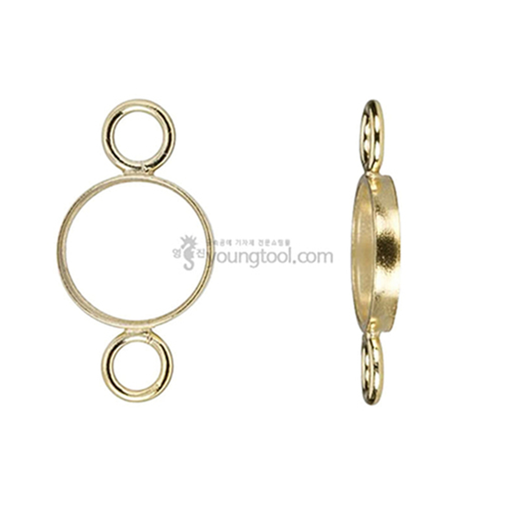 14K 옐로우 골드필드 팔찌 커넥터 4 mm 난집 1개입 : 영진재료