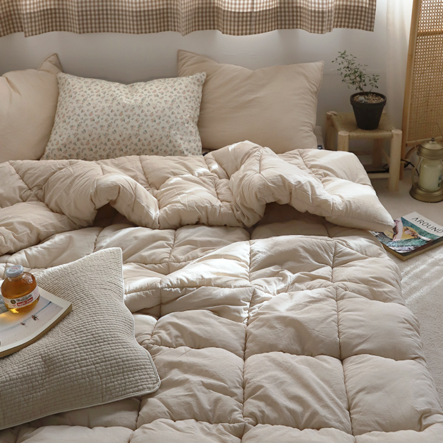 감성코튼 피그먼트 순면 워싱 차렵이불 12컬러