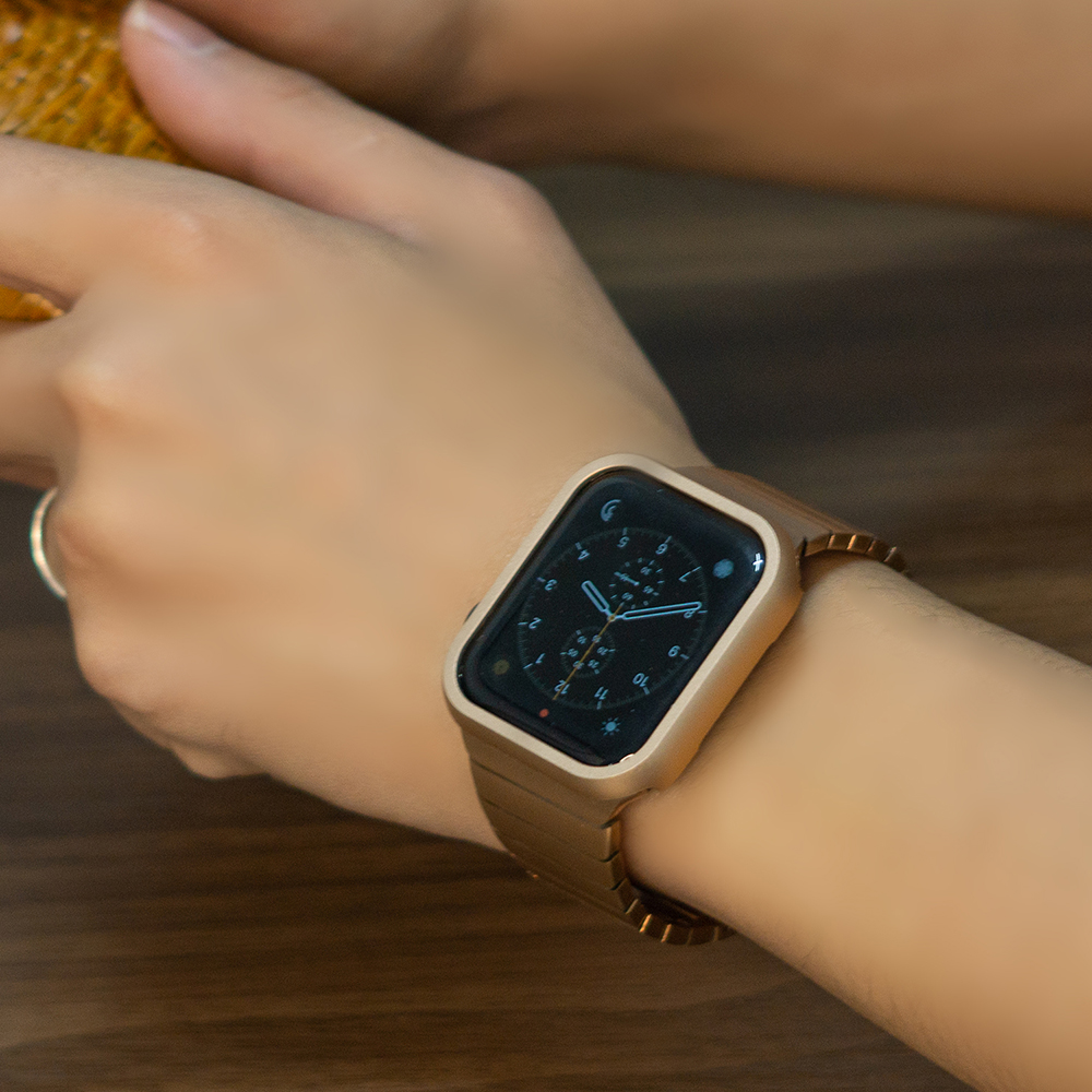 웨어플래닛 애플워치 베젤 스타일 링 보호 메탈 컬러 케이스 쉴드 프로텍터 범퍼 커버 - 상세 이미지 2