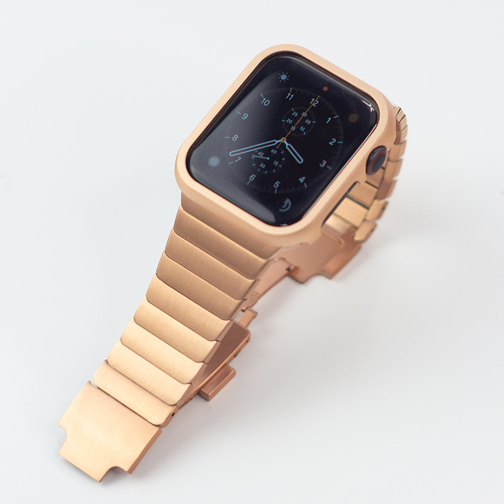 웨어플래닛 애플워치 베젤 스타일 링 보호 메탈 컬러 케이스 쉴드 프로텍터 범퍼 커버 - 상세 이미지 5