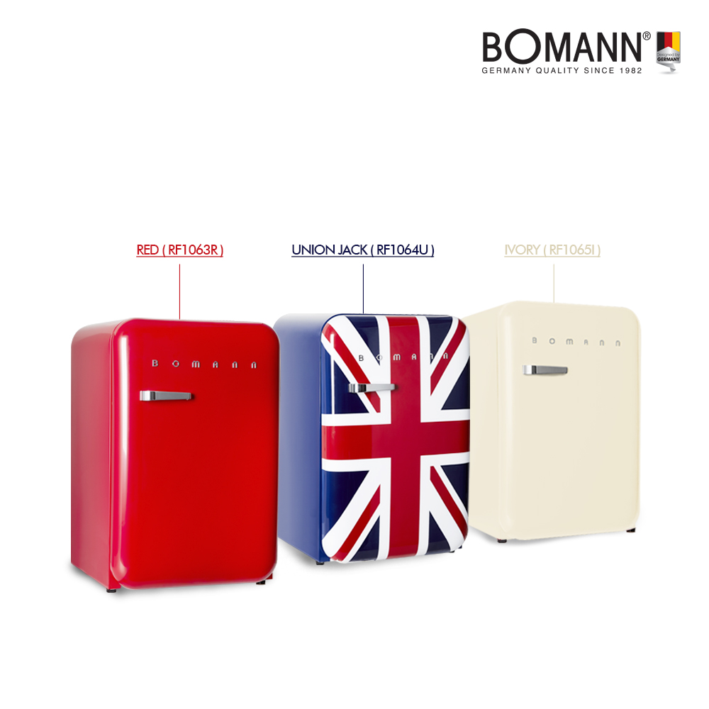 보만 레트로 소형 냉장고 106L 아이보리 RF1065I