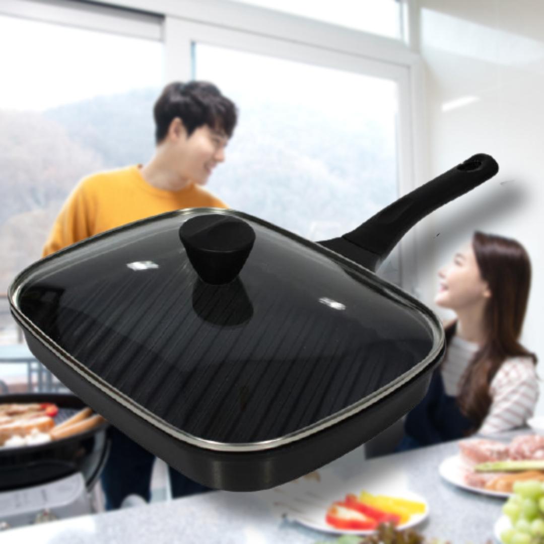 인덕션용 후라이팬 인덕션 전용 프라이팬 고기 스테이크 생선구이 후라이팬