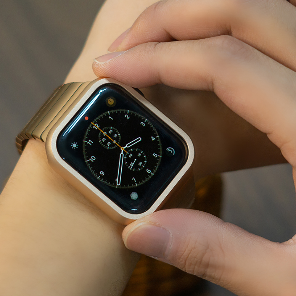 웨어플래닛 애플워치 베젤 스타일 링 보호 메탈 컬러 케이스 쉴드 프로텍터 범퍼 커버 - 상세 이미지 3