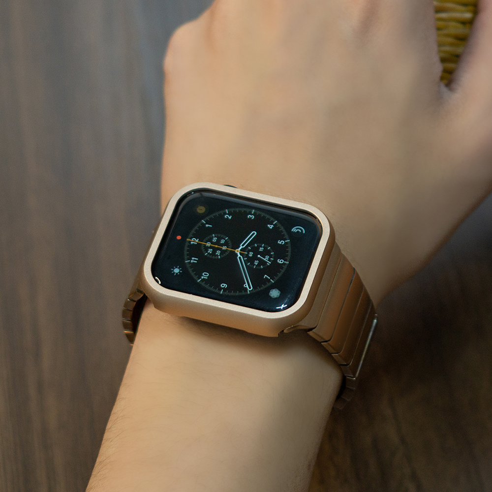 웨어플래닛 애플워치 베젤 스타일 링 보호 메탈 컬러 케이스 쉴드 프로텍터 범퍼 커버 - 상세 이미지 4