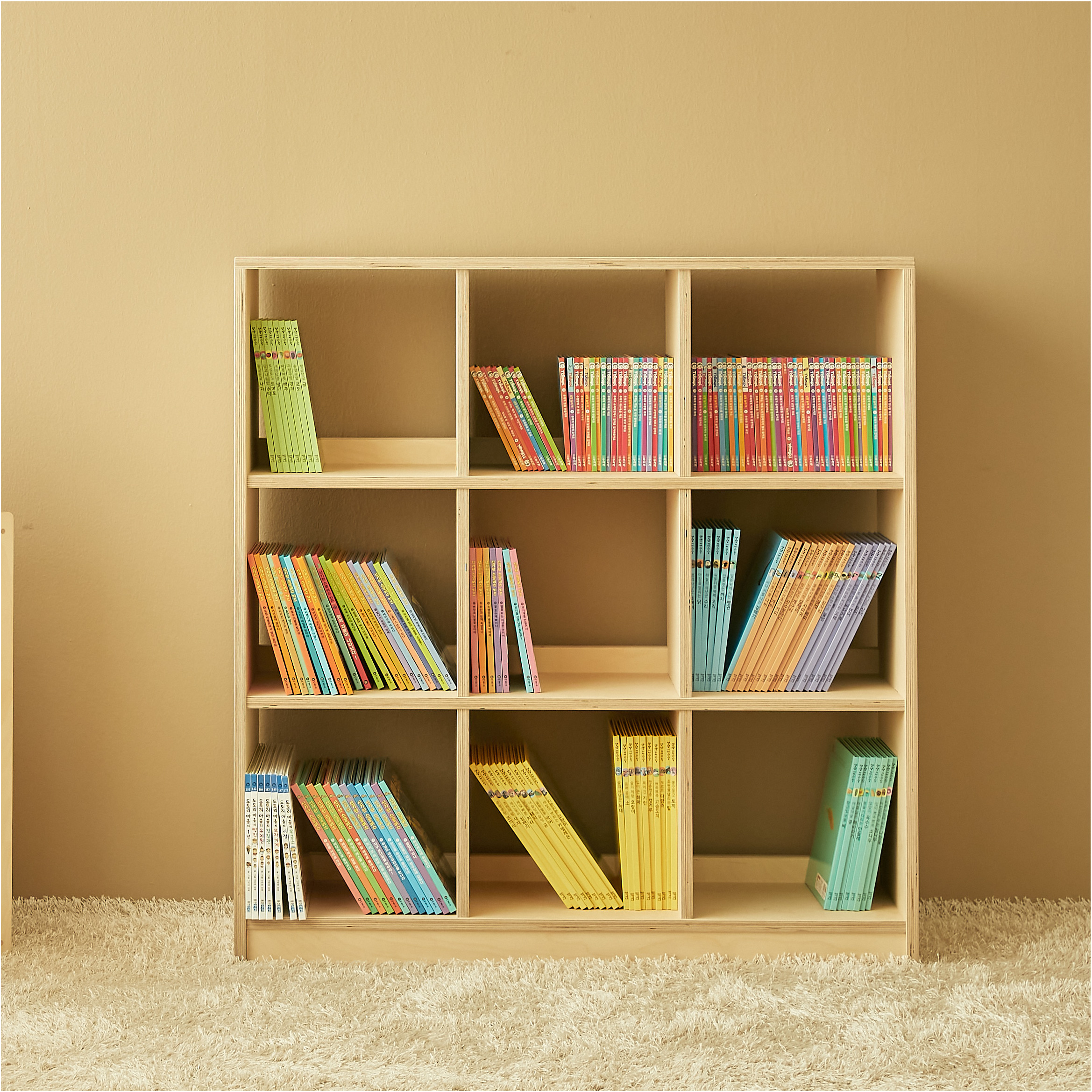 라떼파파 낮은책장 유아책꽂이 카페책장 거실책장 시리즈