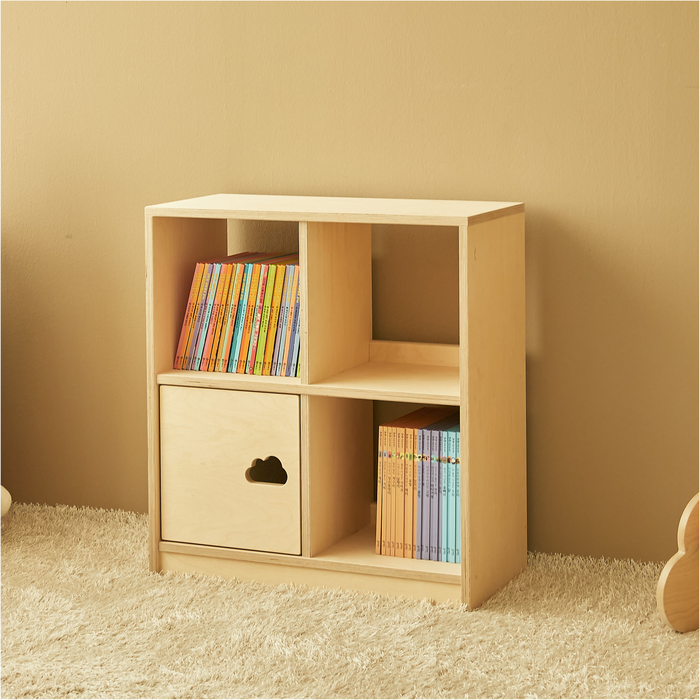 라떼파파 낮은책장 유아책꽂이 카페책장 거실책장 시리즈