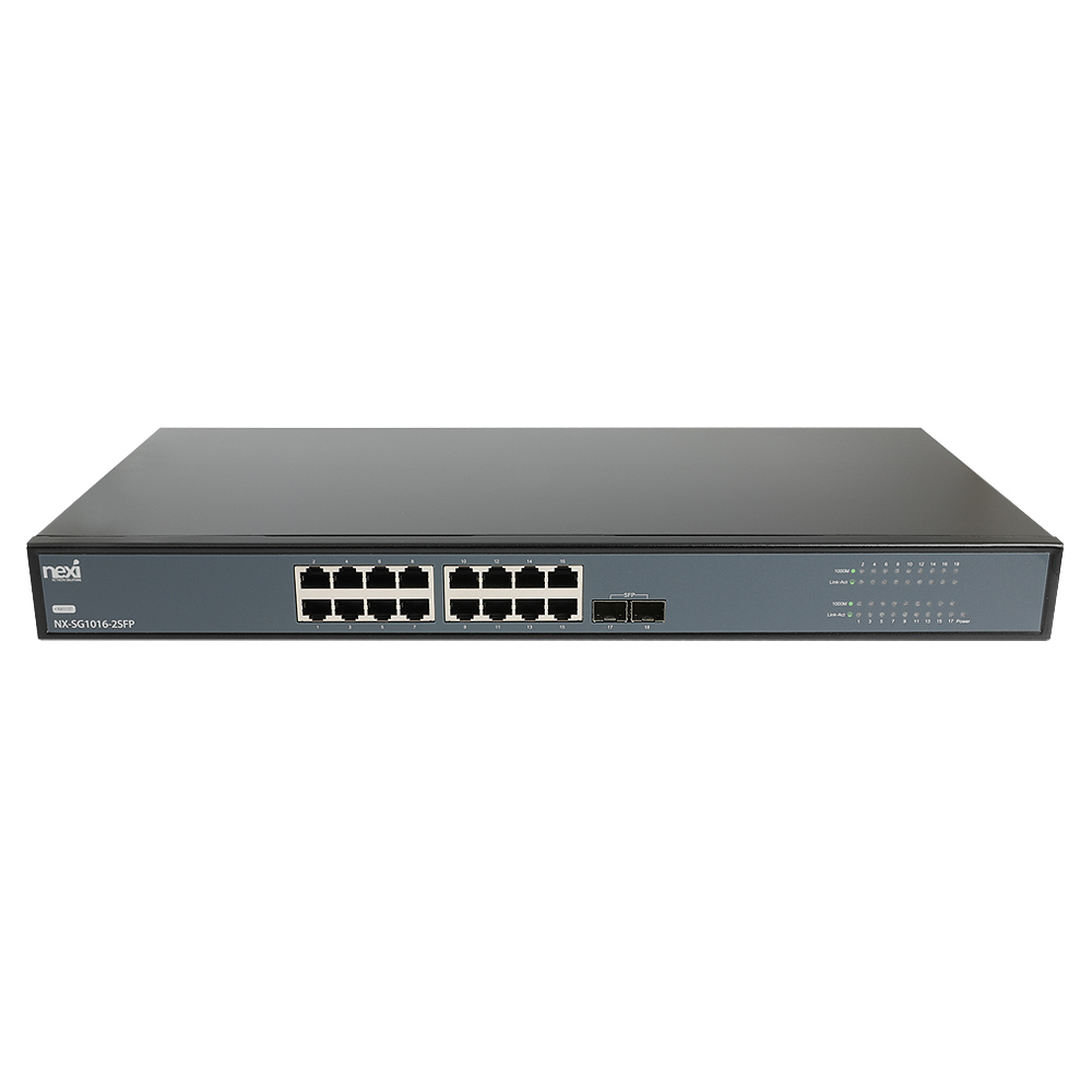 넥시 18포트 기가 비트 NX-SG1016-2SFP 2포트 스위칭허브 - 상세 이미지 3