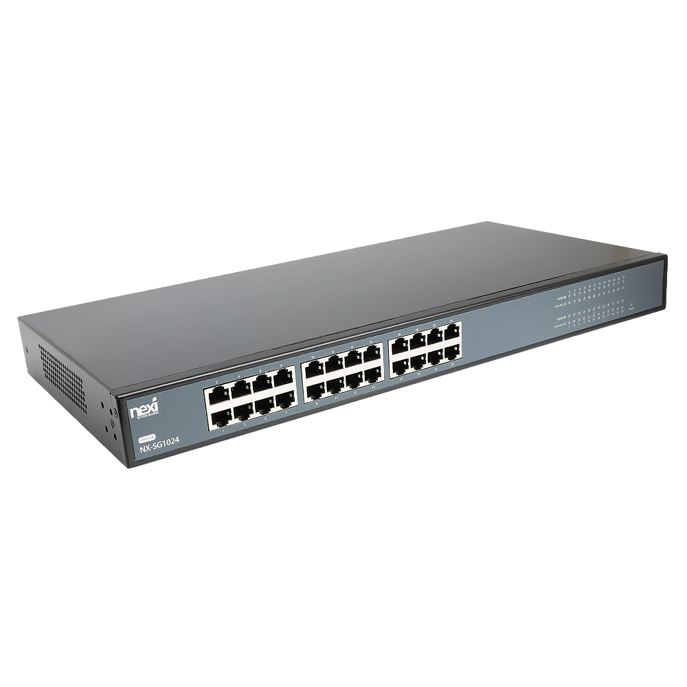 넥시 24포트 기가 비트 스위칭 허브 NX-SG1024 NX1138 - 상세 이미지 2