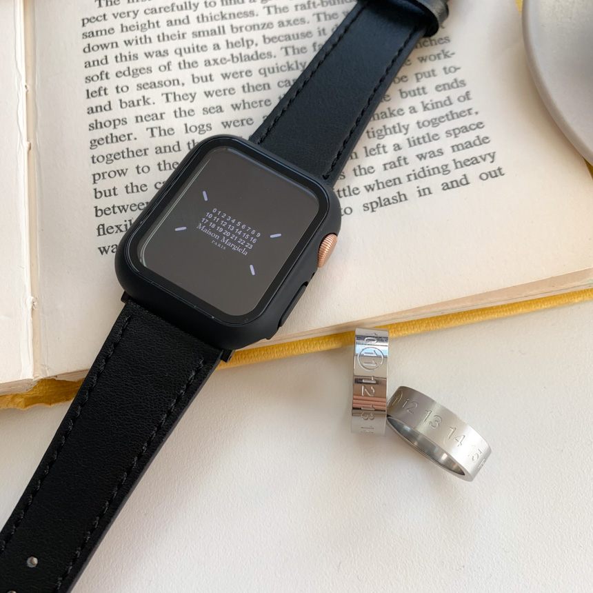 [스마트워치] 리얼 가죽 패턴 스마트워치 38mm 40mm 41mm  스트랩 밴드 6color 상세 이미지 13