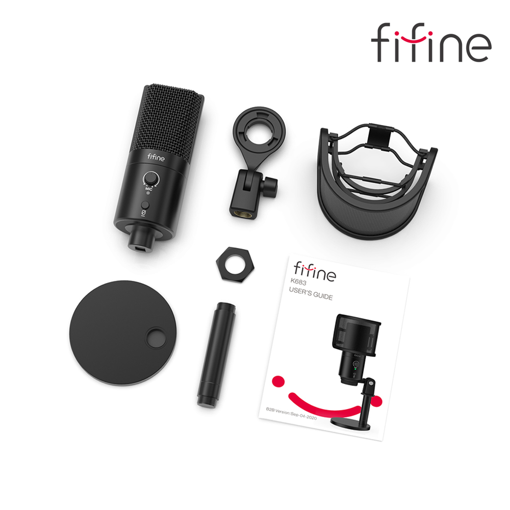 FIFINE K683B (신모델) 유선 콘덴서마이크 개인방송 유튜브 /병행 - 상세 이미지 4