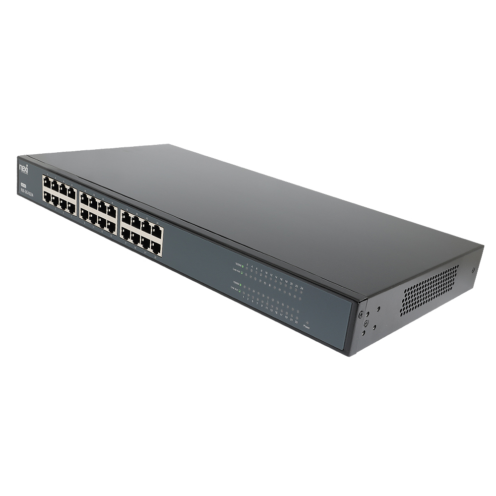 넥시 24포트 기가 비트 스위칭 허브 NX-SG1024 NX1138 - 상품 이미지