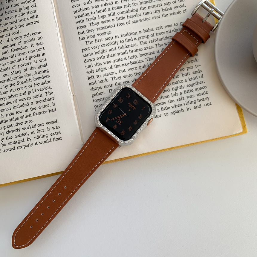 [스마트워치] 리얼 가죽 패턴 스마트워치 38mm 40mm 41mm  스트랩 밴드 6color 상세 이미지 19