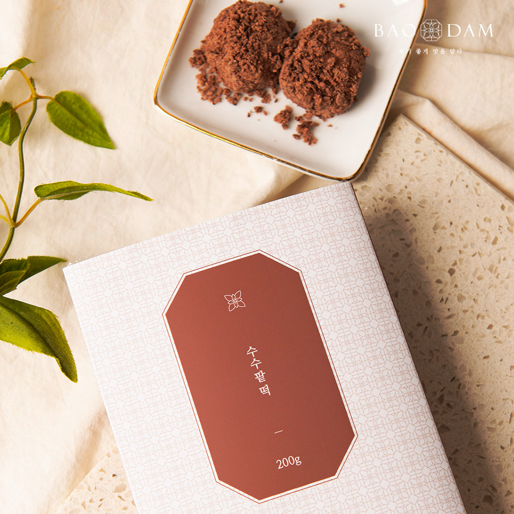 바오담 수수팥떡 팥시루떡 생일 답례떡 200g - 상세 이미지 5