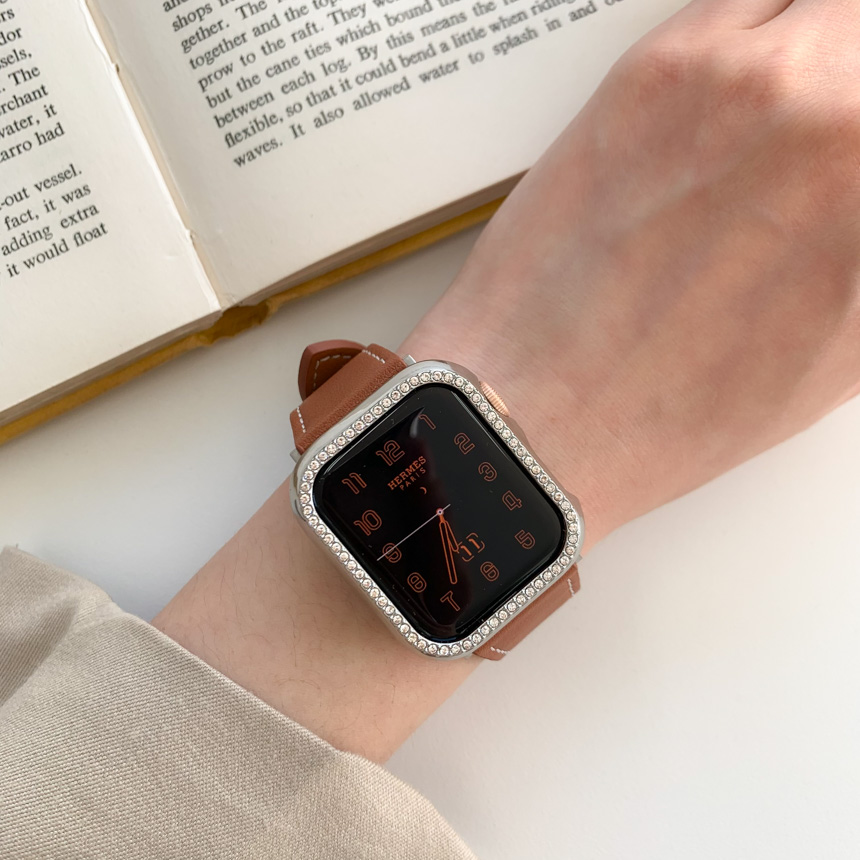 [스마트워치] 리얼 가죽 패턴 스마트워치 38mm 40mm 41mm  스트랩 밴드 6color 상세 이미지 20
