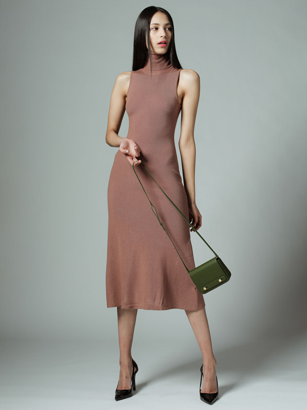 메이크디 선인장 가죽 마이크로 미니백 그린