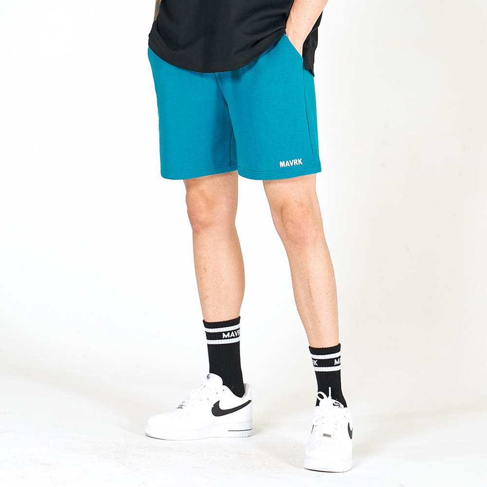 MAVRK(매버릭), 엠브로이드 3부 반바지 (청록) - 상품 이미지