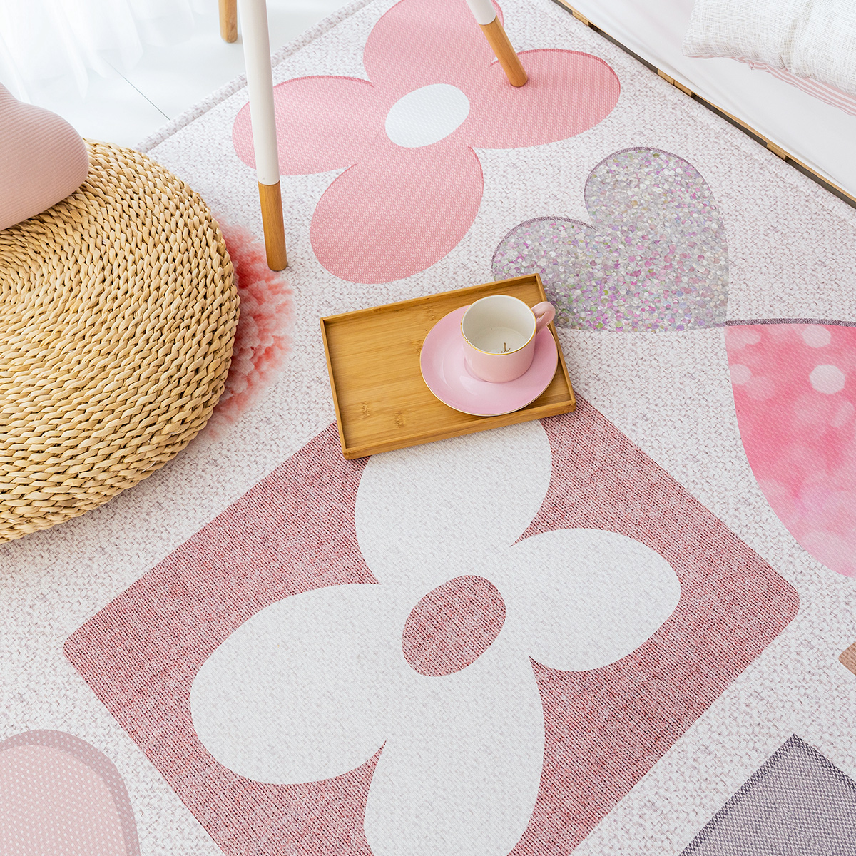 먼지없는 워셔블 사계절 거실 방수 러그 코지 200x145