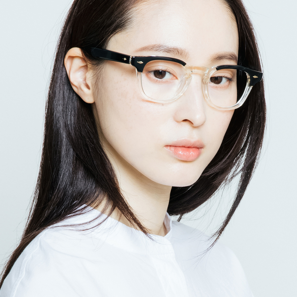 애쉬크로프트 긴즈버그 패치워크 45사이즈 남자 여자 가벼운 뿔테 안경 - 상세 이미지 3