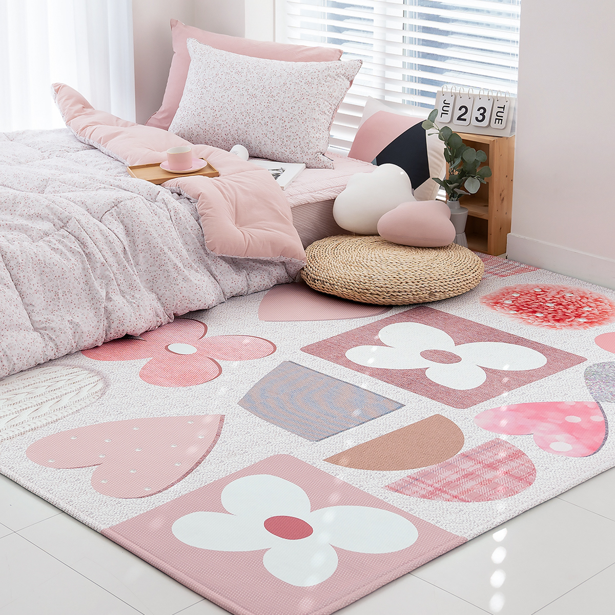 먼지없는 워셔블 사계절 거실 방수 러그 코지 200x145