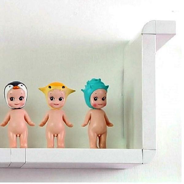 미니 벽걸이 장식장 무지주 벽 선반 장 시스템 벽선반 책장 책꽂이 카페 아이방 진열장 - 상품 이미지