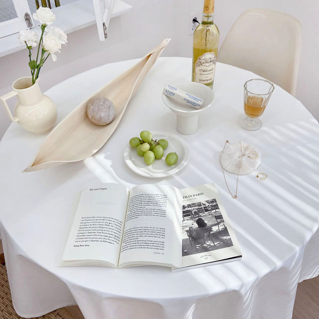 화이트 무지 식탁보 방수 테이블보 사각 홈파티 캠핑 돌 행사 백일 교회 95X115