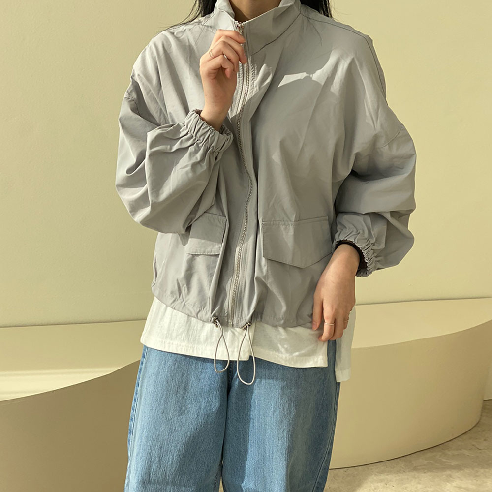 무료배송 빅포켓 구김없는 한여름 바스락 쿨링 숏 바람막이