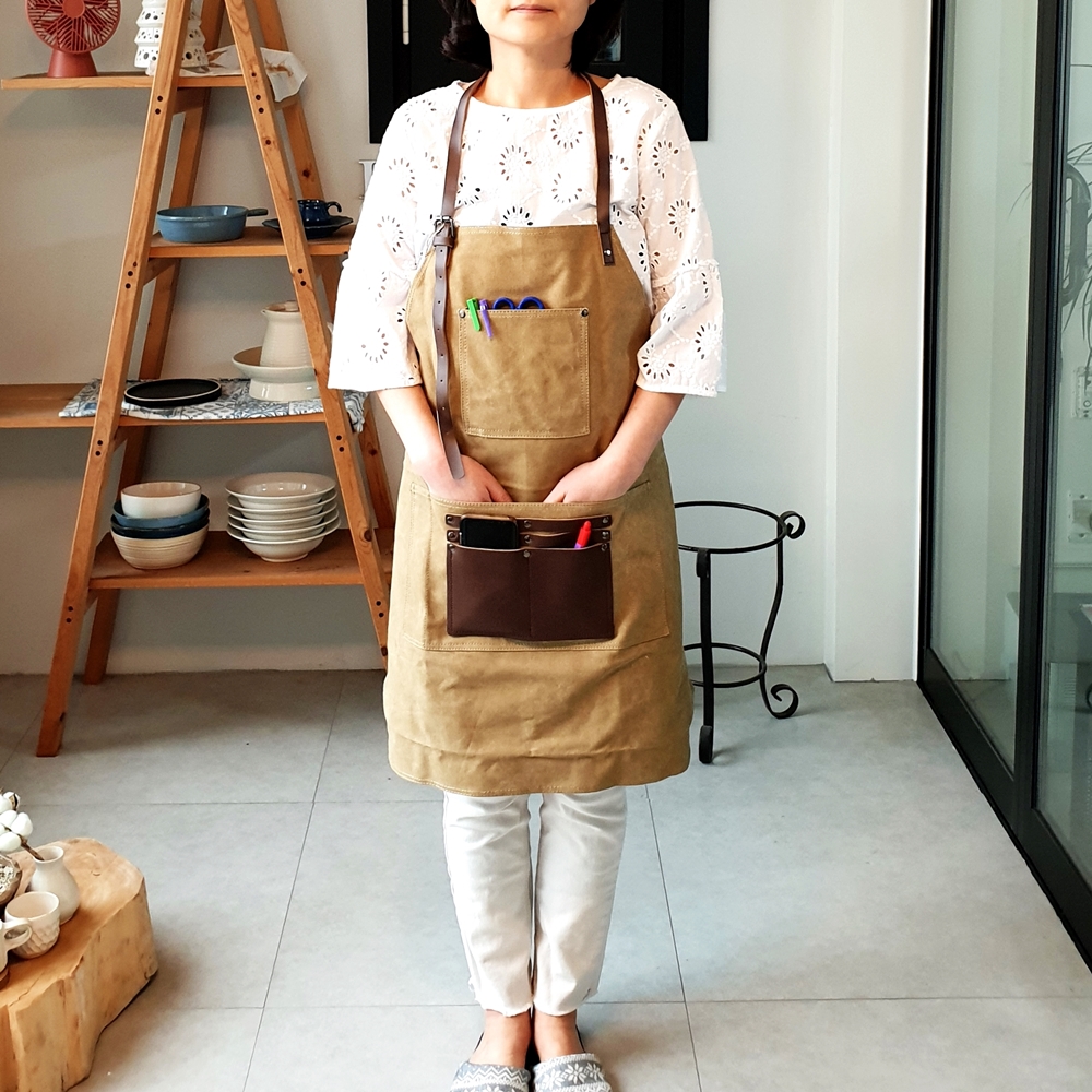 목공 공방 바리스타 빅사이즈 남자 작업 데님 앞치마