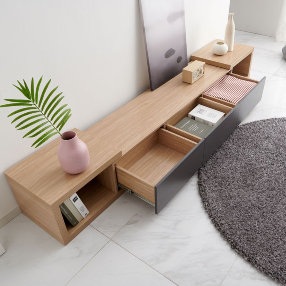 맞춤형 와이드 거실장 낮은 티비장 거실 티비 서랍장