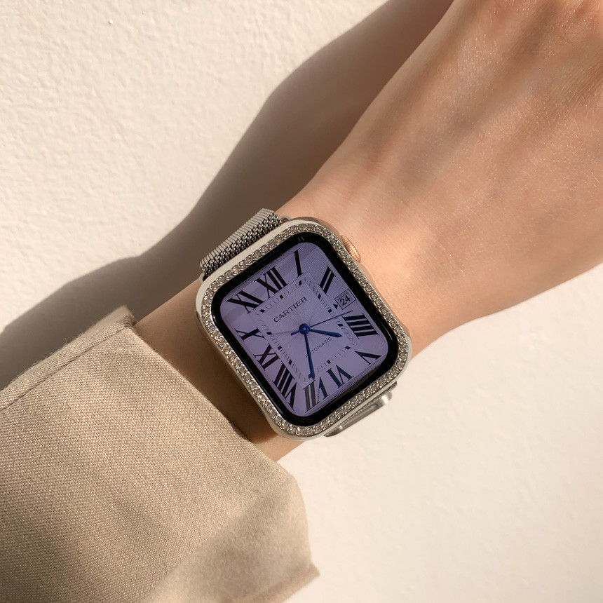 스마트워치 메탈 스트랩 베젤링 필름 워치 38mm 40mm 41mm 밴드 13종 모음 상세 이미지 143
