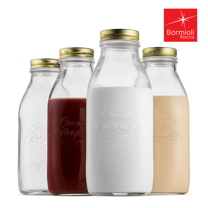 보르미올리 콰트로 스타지오니 보뜰레 우유병 유리병 1000ml - 상세 이미지 2
