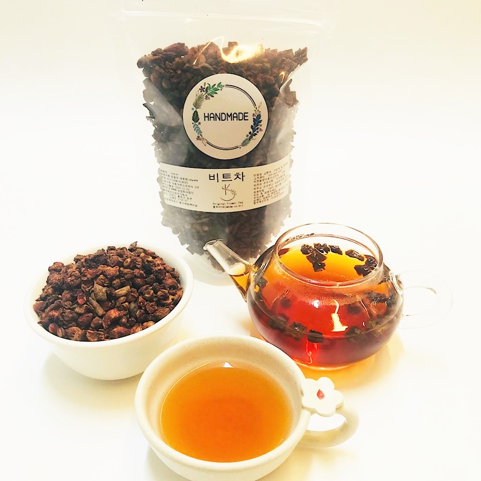 꽃차시대 가마솥덖음 레드 비트차 200g - 상품 이미지
