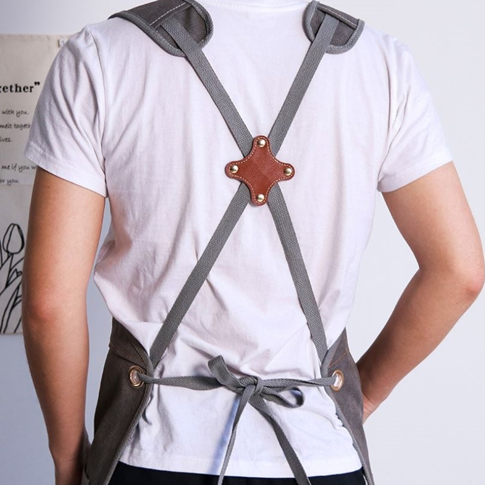 남자 목공앞치마 바리스타 공방 방수 데님 앞치마