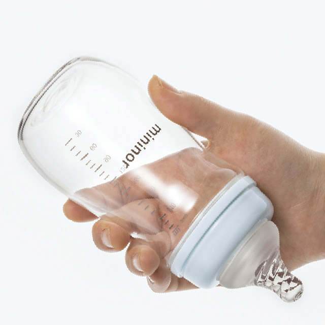 미니노어 스마트 유리젖병 240ml (젖꼭지 2단계 포함) - 상세 이미지 5