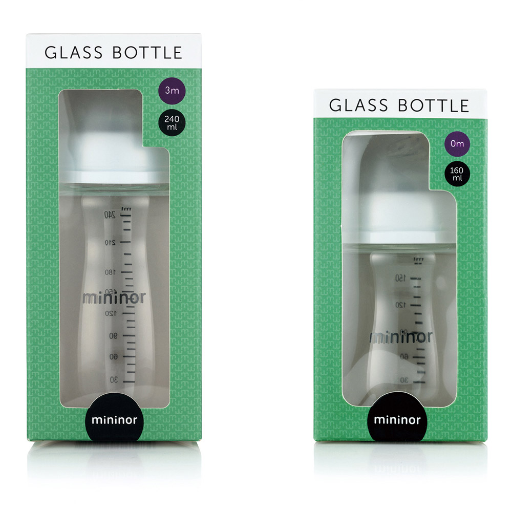 미니노어 스마트 유리젖병 240ml (젖꼭지 2단계 포함) 이미지 8