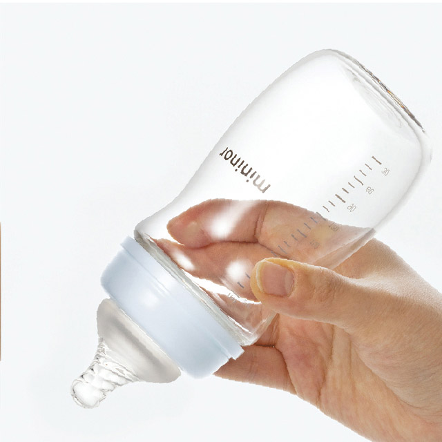 미니노어 스마트 유리젖병 240ml (젖꼭지 2단계 포함) 이미지 6