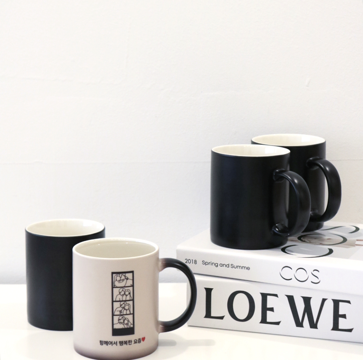 변색매직머그컵 포토 결혼 기념일 남자 여자친구 부모님 생일 디자인머그컵A (연인) 선물