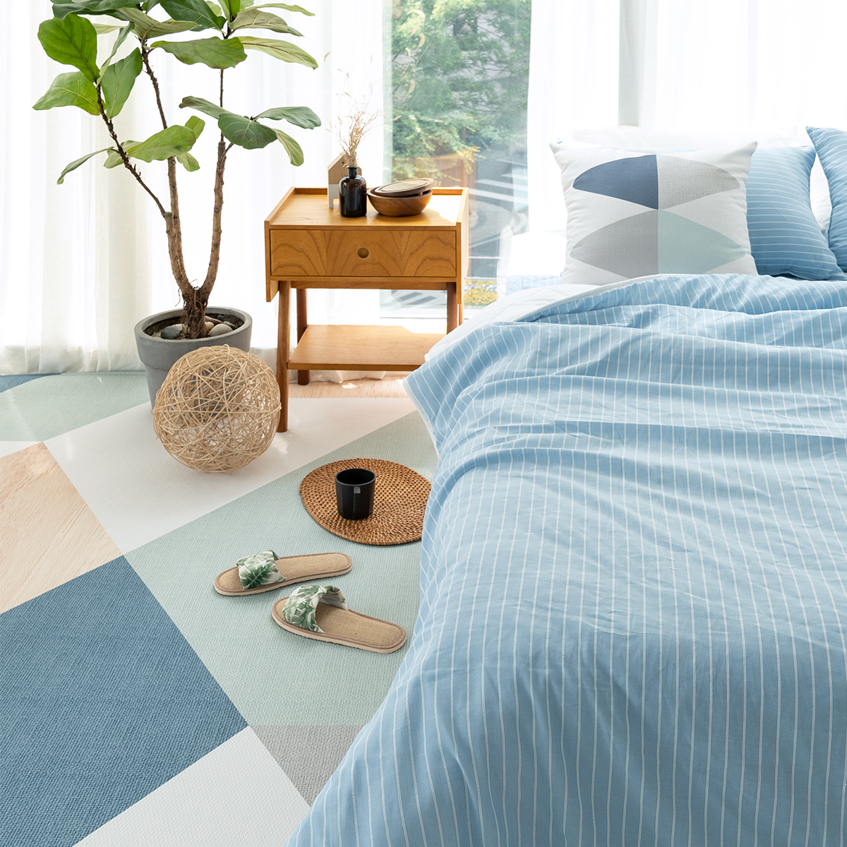 먼지없는 워셔블 사계절 거실 북유럽 방수 러그 200x145