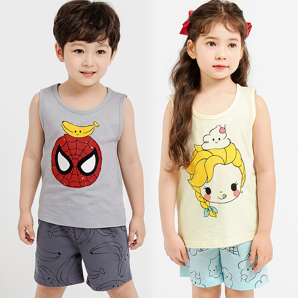 민소매 여름실내복 유아나시 아동내의 아기내복