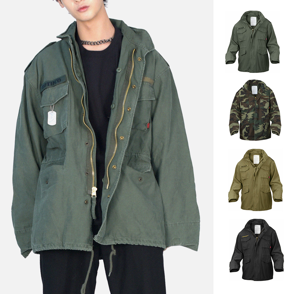 로스코 빈티지 피쉬테일 점퍼 M-65 후드 야상