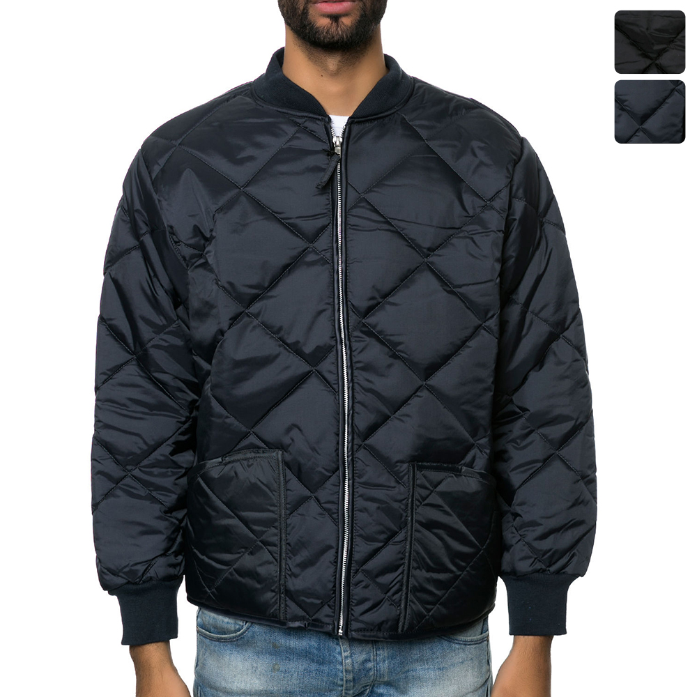 로스코 퀼팅 항공점퍼 블루종 점퍼