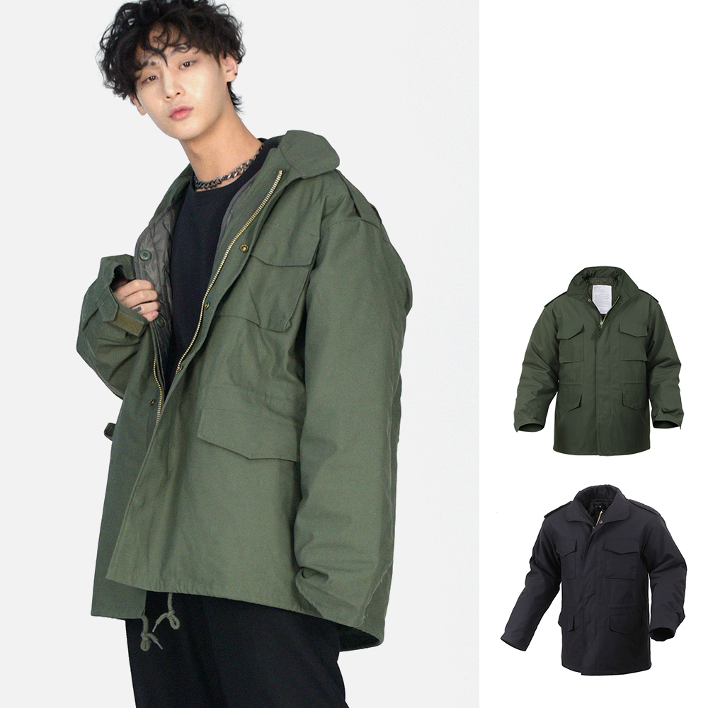 로스코 피쉬테일 M-65 후드 봄 야상 점퍼