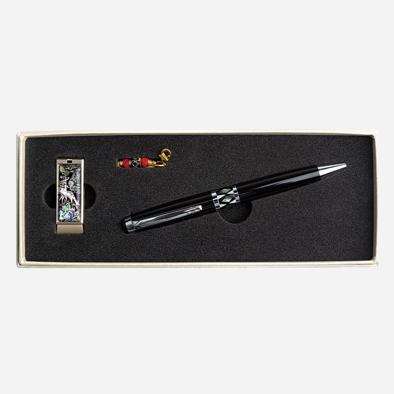 자개 USB 볼펜세트-십장생16G,32G - 메인 이미지