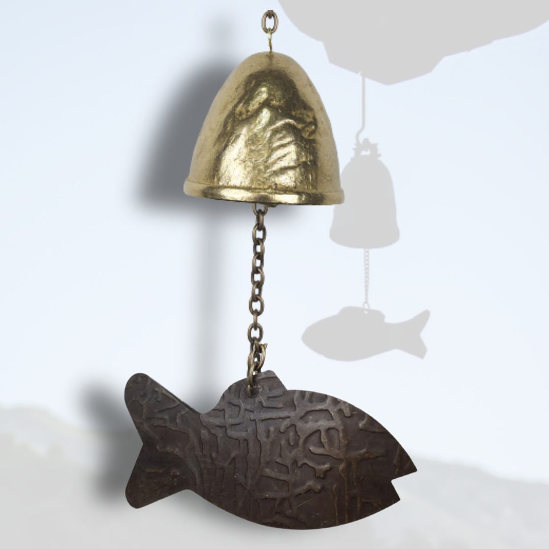 풍수현관종 물고기풍경종 옛날 가게출입문종