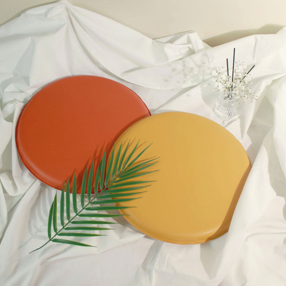 가죽 원형방석 식탁의자 벤치의자 방석