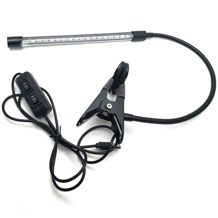 자바라 집게형 USB 5V 5W 식물 생장 등 식물 재배 등 식물용 LED 바 성장 조명 - 상품 이미지